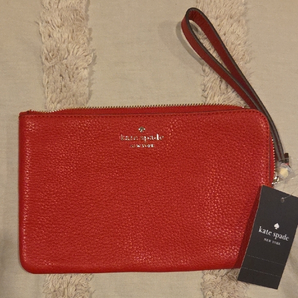 NWT Kate Spade Red Wristlet